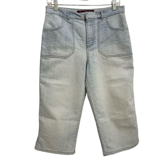 Gloria Vanderbilt Denim - Gloria Vanderbilt Women's Capri Jeans Size 8 Light Wash Soft Denim Comfy